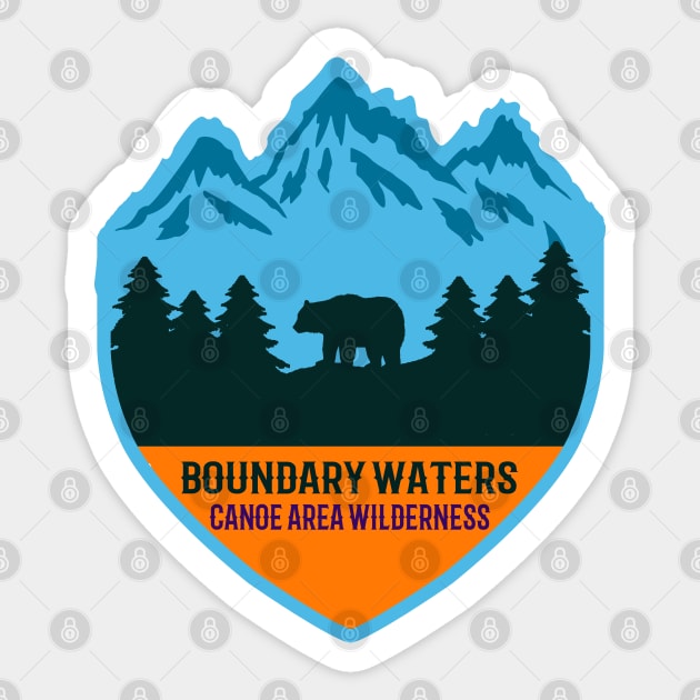 Boundary Waters Sticker by Tonibhardwaj